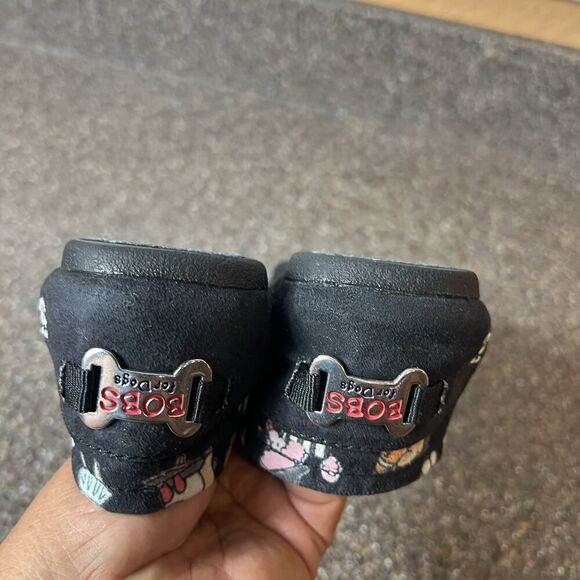 BOBS from Skechers Memory Foam Dogs Sports Black Canvas Slip On Shoe Womens Sz 7 - Picture 8 of 11